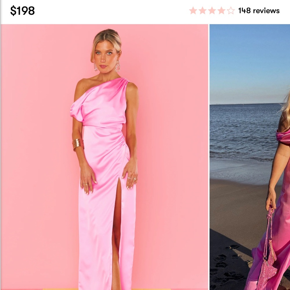 Show me your mumu pink One-Shoulder Dress